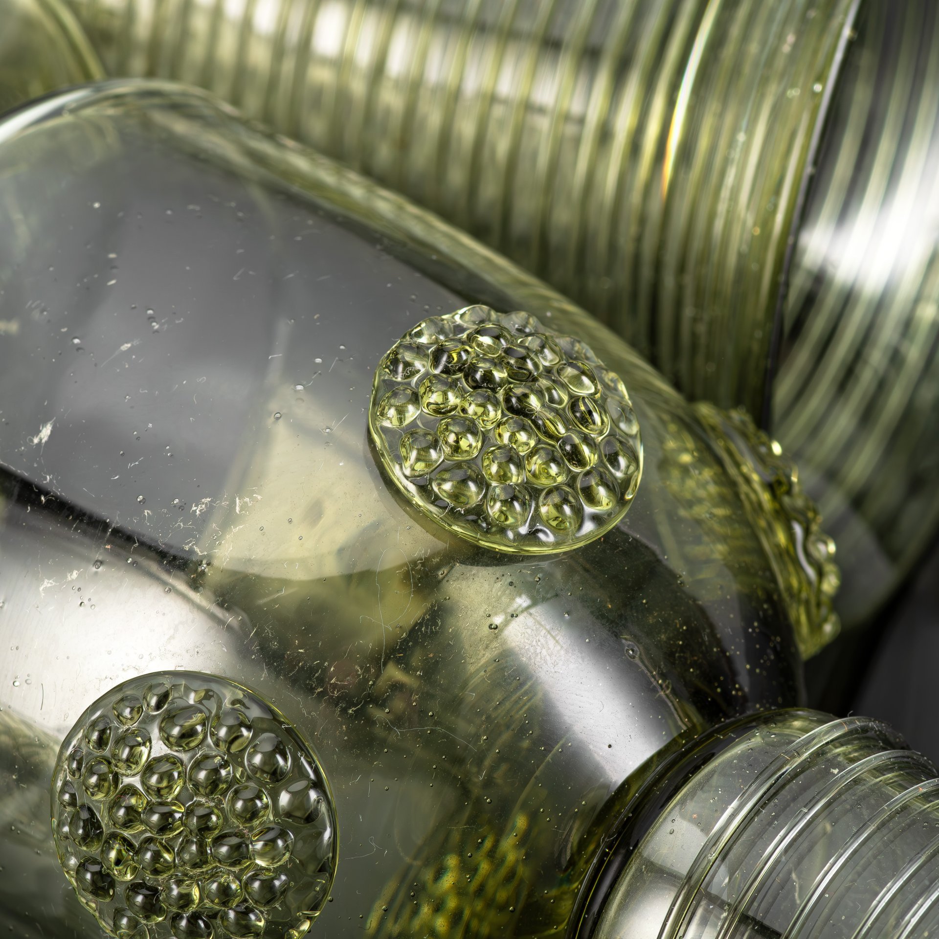 Набор бокалов-рёмеров для вина на 5 персон, стекло, выдувание, гутная техника, ручная работа, Европа, 1970-2000 гг.