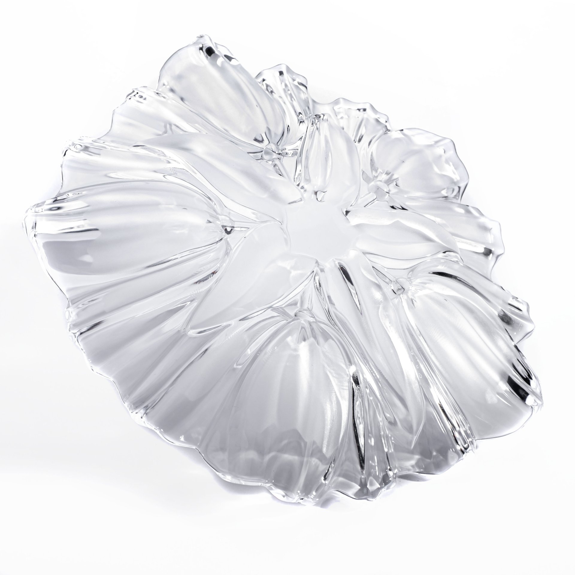 Ваза для фруктов "Тюльпаны", стекло, Walther Glas, Германия, 1980-2000 гг.