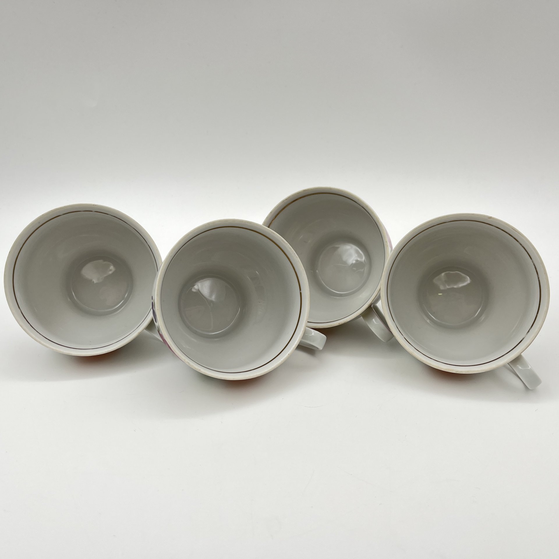 Сервиз чайно-кофейный "Мейсенский букет" на 4 персоны (17 предметов), фарфор, деколь, золочение, Graf Von Henneberg Porzellan, 1777 Jlmenau, ГДР, 1977-1990 гг.