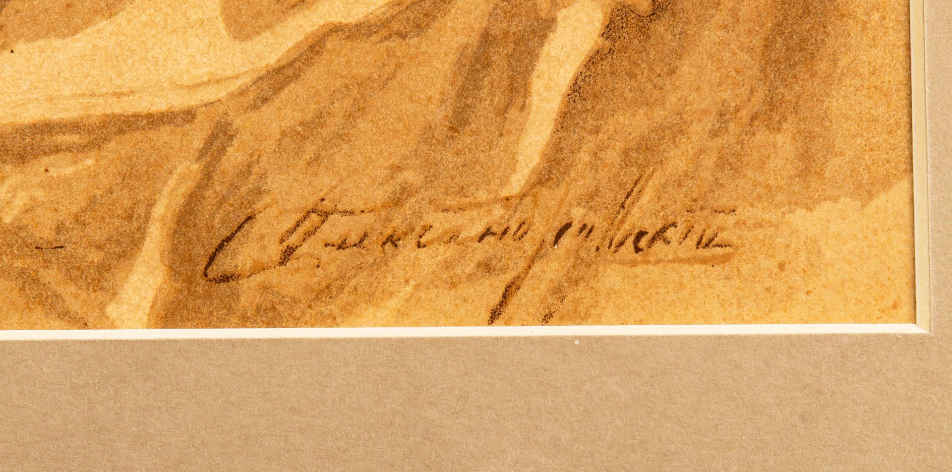 Хромолитография по картине "Русская молодица" в раме, автор акварели Степан Федорович Александровский, Артистическое заведение А.Ф. Маркса, бумага, печать, картон, стекло, Российская империя, 1893 г.