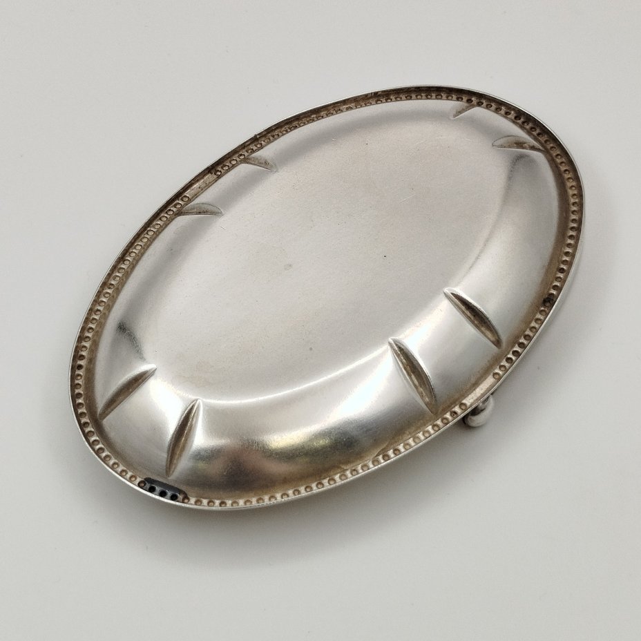 Орешница овальной формы с ручкой, металл, Таллинский ювелирный завод, СССР, 1950-1964 гг.