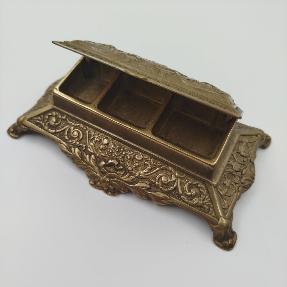 Шкатулка для марок (марочница), металл, Западная Европа, 1930-1950 гг.
