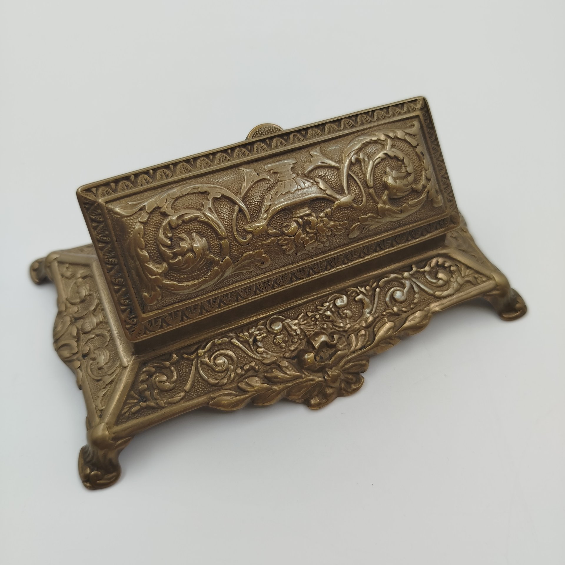 Шкатулка для марок (марочница), металл, Западная Европа, 1930-1950 гг.