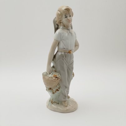 Статуэтка "Девочка в шляпе", Janbo, фарфор, роспись, Испания, 2000-2015 гг.
