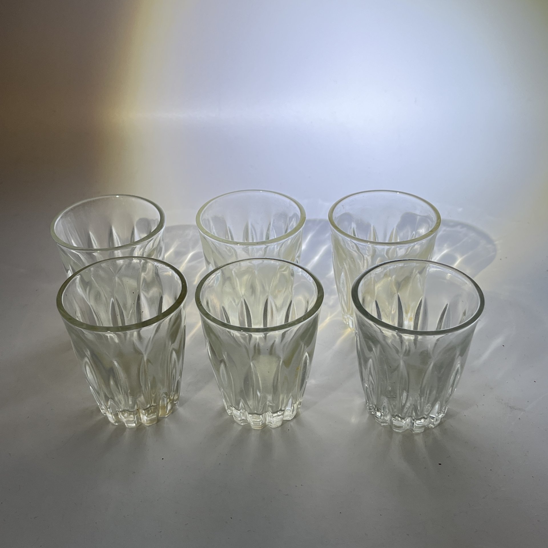 Набор из 6 стопок, стекло, СССР, 1970-1990 гг.