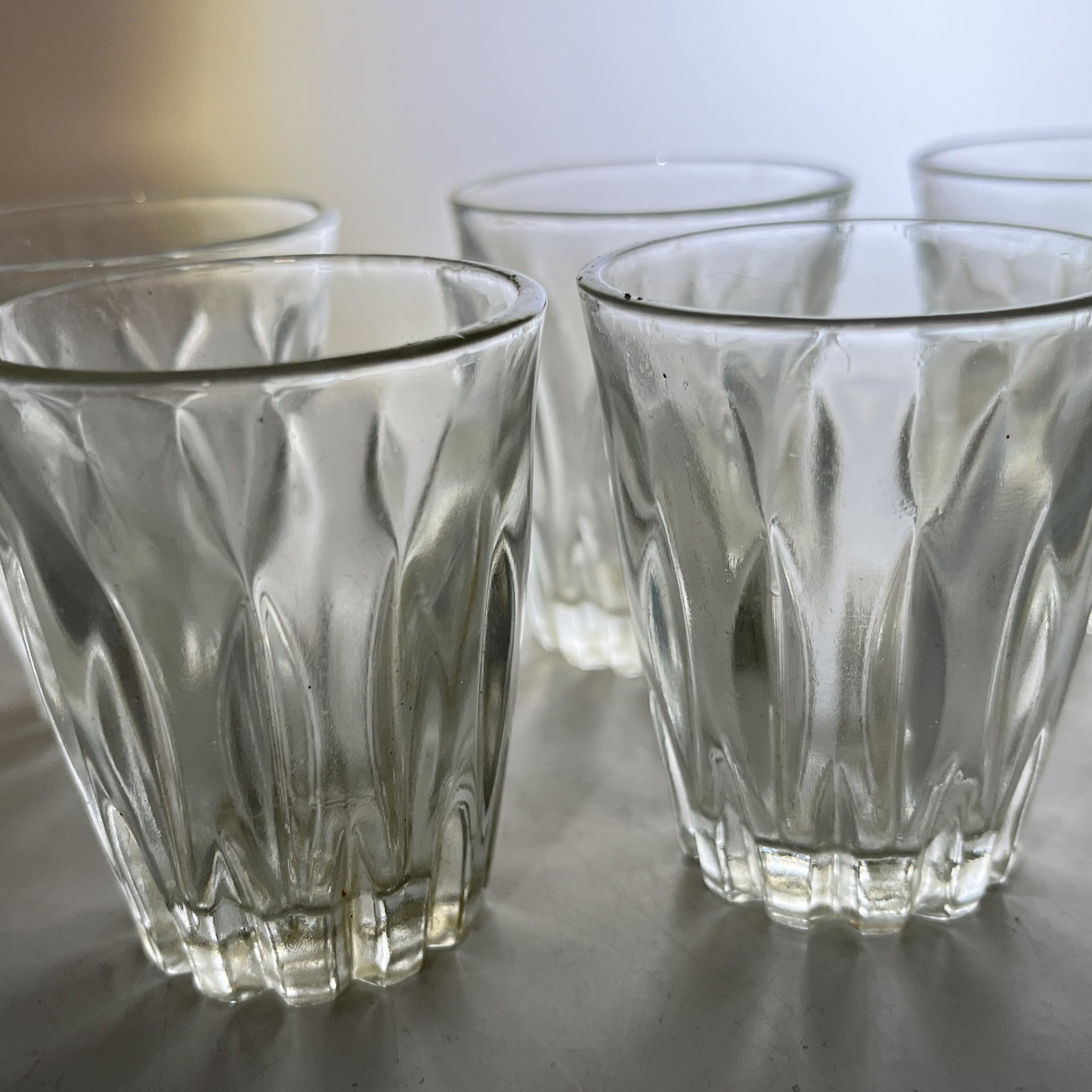 Набор из 6 стопок, стекло, СССР, 1970-1990 гг.