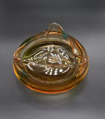 Пепельница из разноцветного стекла, Чехословакия, 1970-1990 гг.