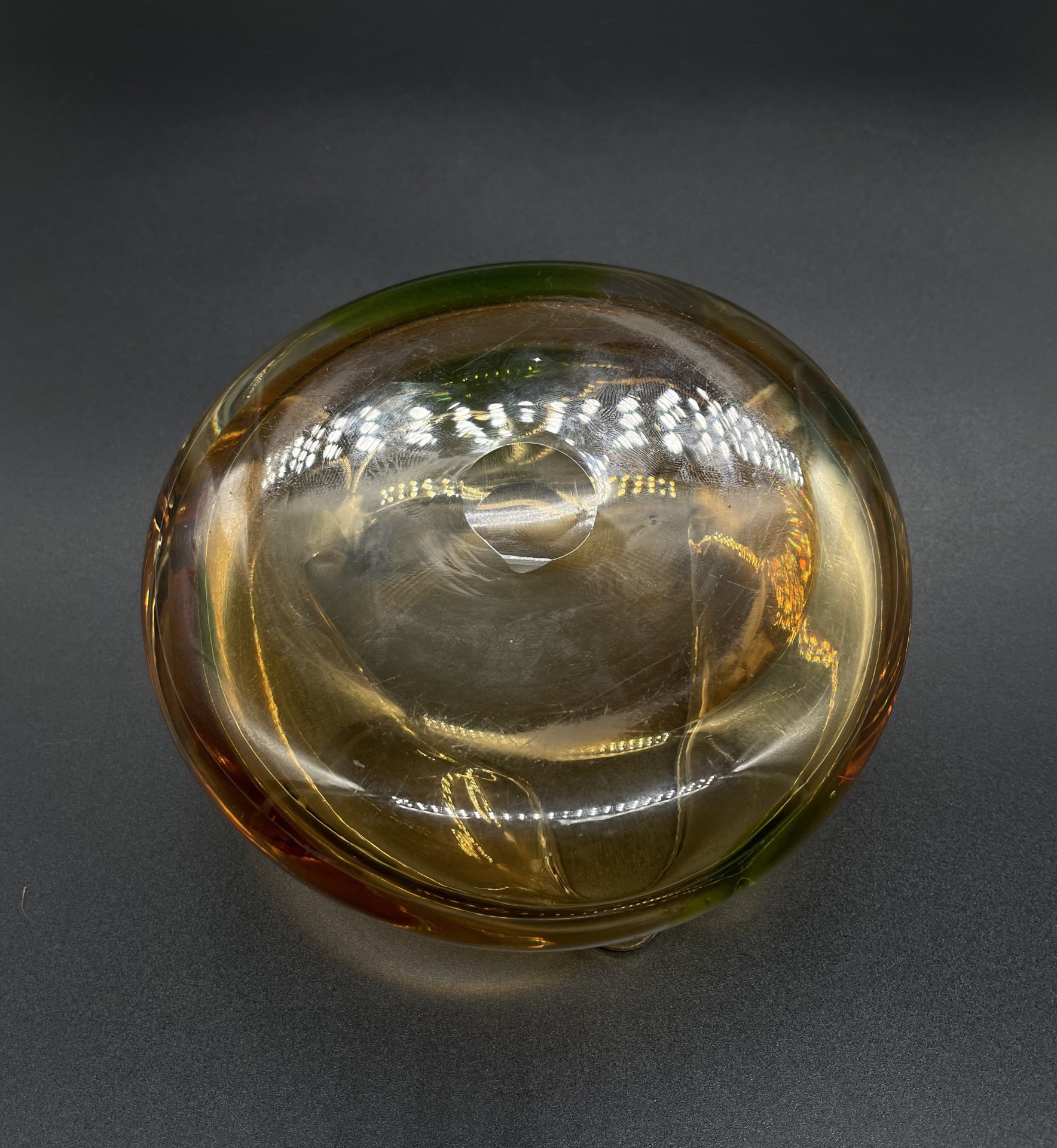 Пепельница из разноцветного стекла, Чехословакия, 1970-1990 гг.