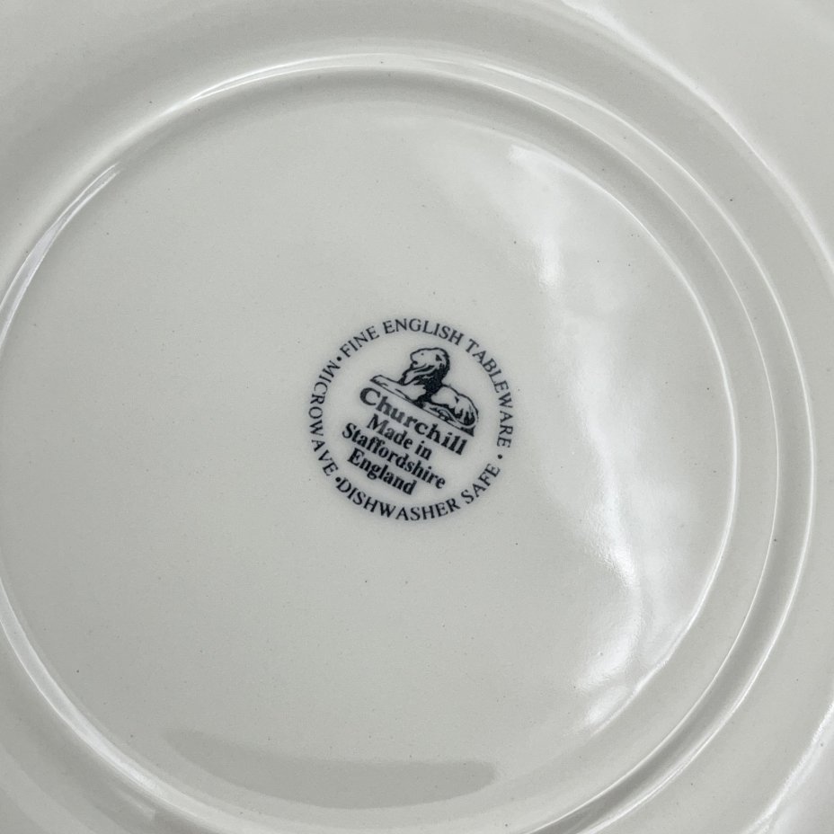 Набор обеденных тарелок с английским сельским пейзажем на 7 персон, Churchill