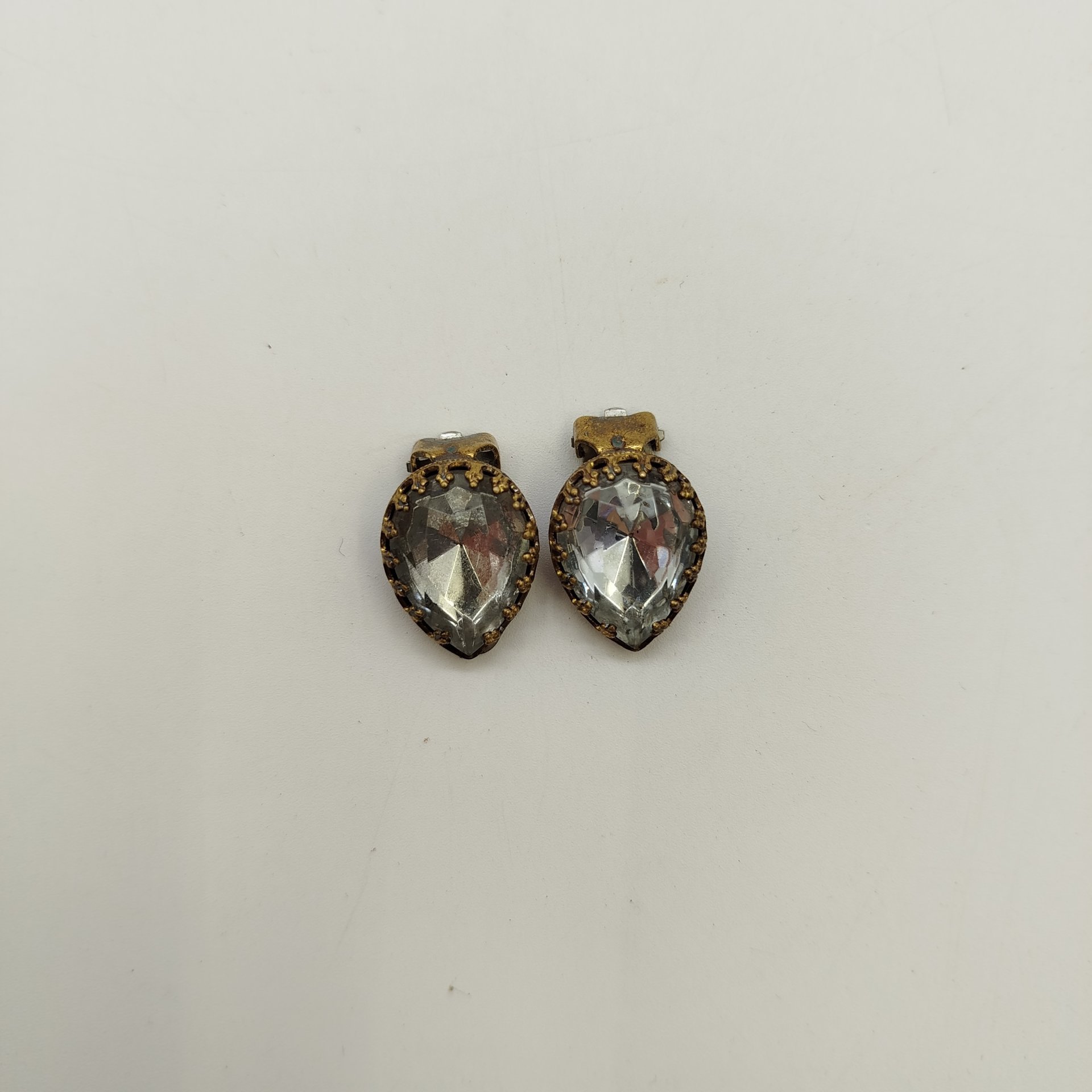 Клипсы, металл, стекло, СССР, 1980-1990 гг.