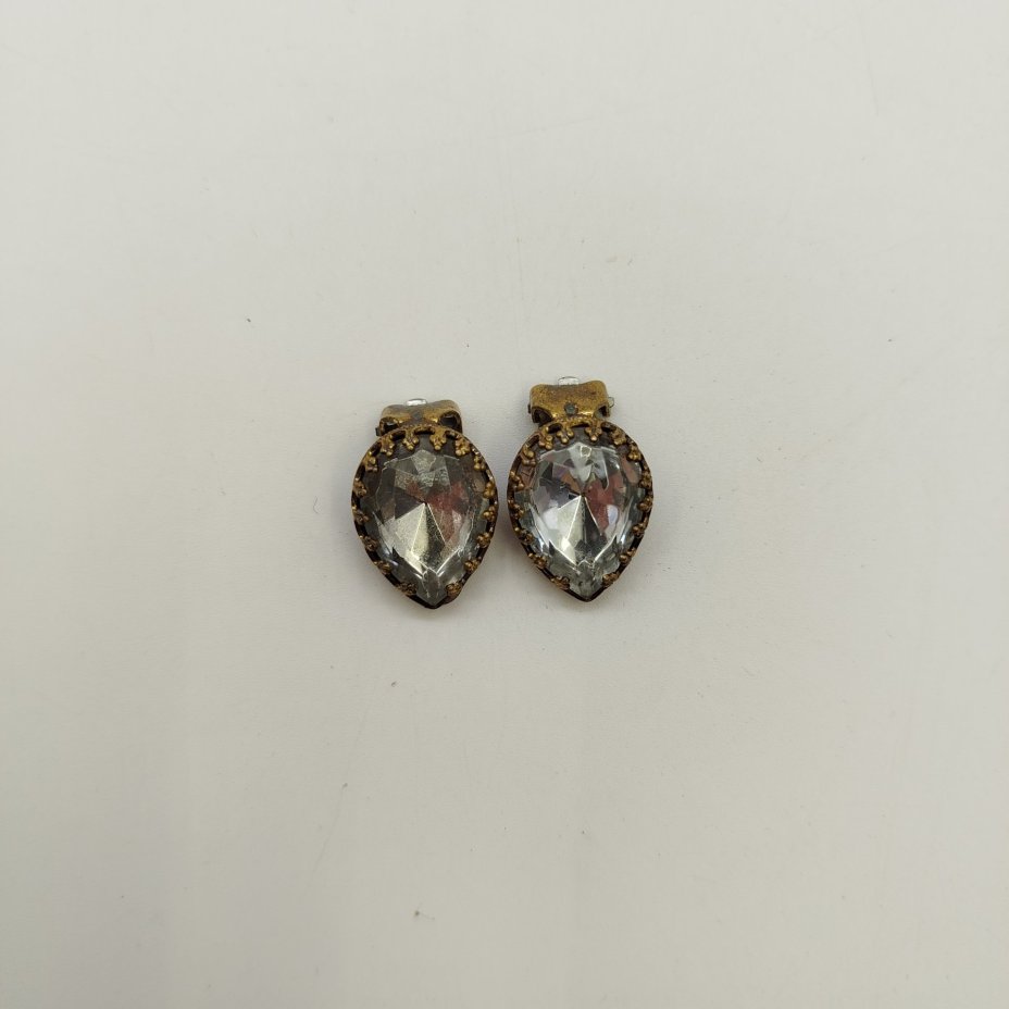 Клипсы, металл, стекло, СССР, 1980-1990 гг.