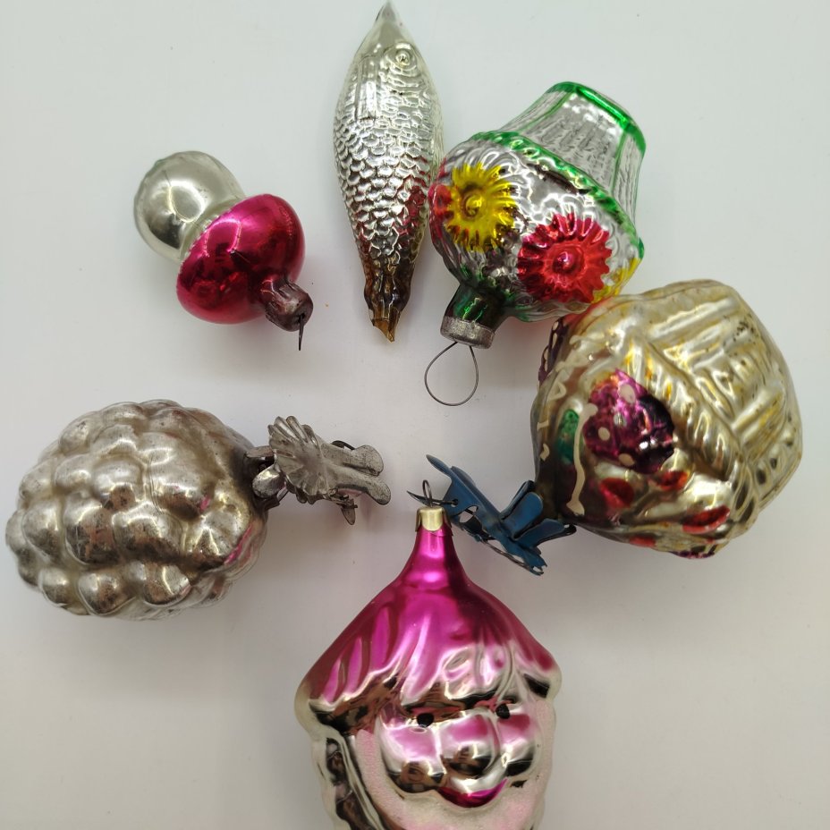 Набор из шести ёлочных игрушек