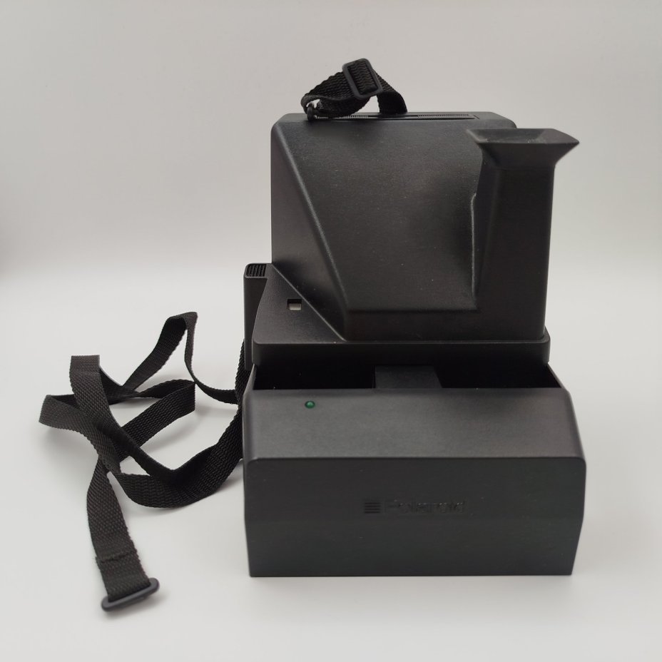 Фотоаппарат "Polaroid Spirit 600 CL" в оригинальной коробке, пластик, стекло, картон, Polaroid, Великобритания, 1990-2000 гг., Polaroid