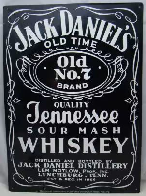 Табличка "Jack Daniels"