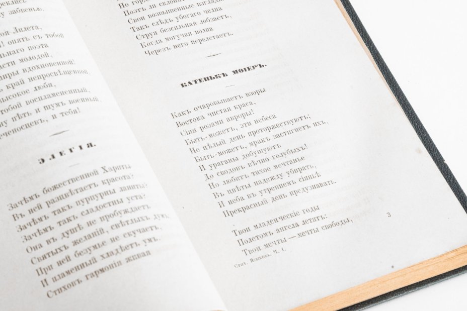 Книга "Стихотворения Н.М. Языкова с 1822 по 1847" (две части в одной книге), Типография Императорской академии наук