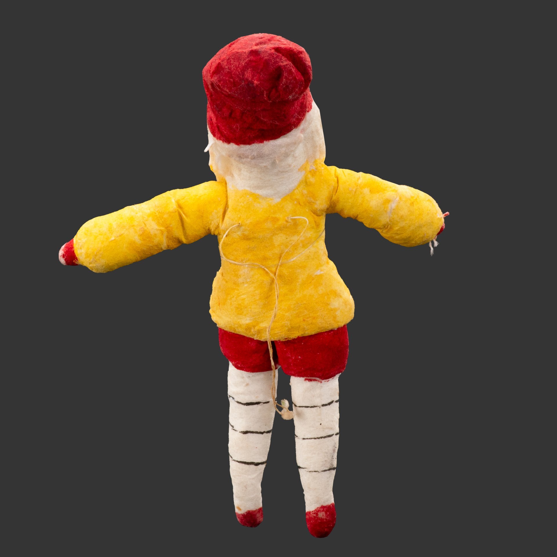 Ватная елочная игрушка "Гном", вата, роспись, СССР, 1937-1950 гг.