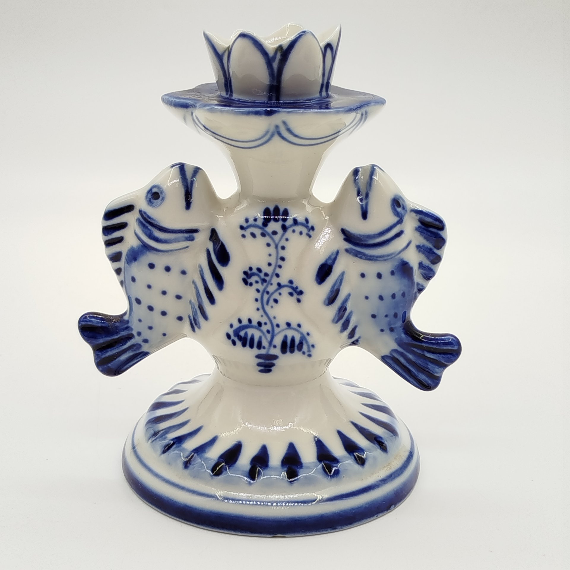 Подсвечник для одной свечи "Рыбы"