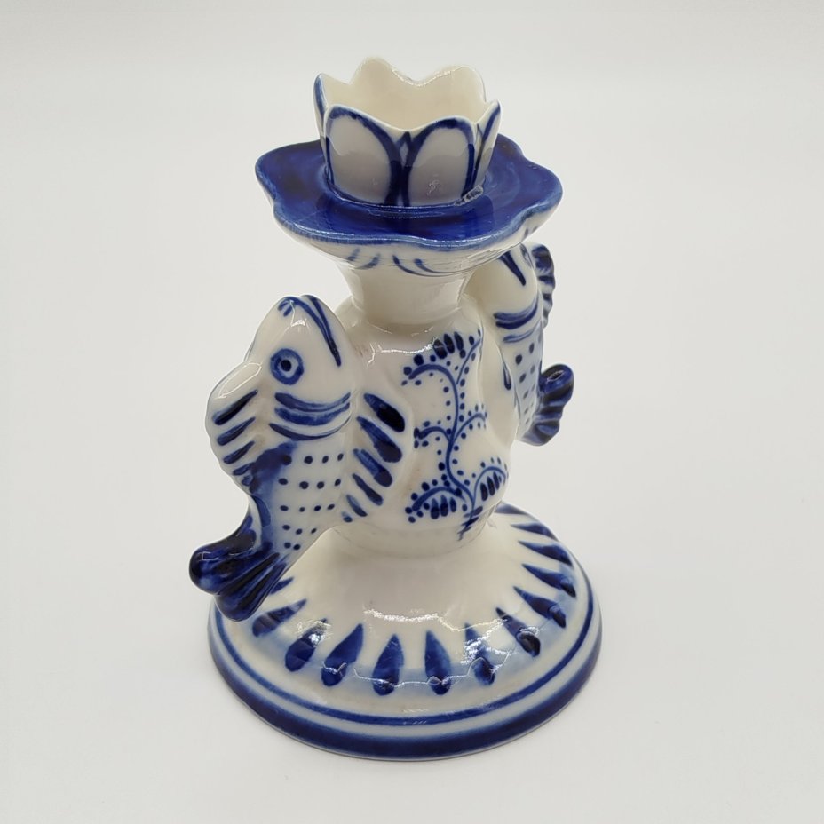 Подсвечник для одной свечи "Рыбы"