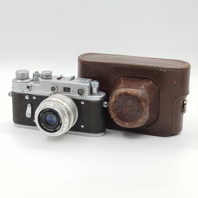 Фотоаппарат плёночный "Зоркий 2-с" с объективом "Индустар-50", Красногорский механический завод (КМЗ)
