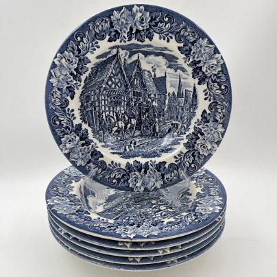 Набор из 6-ти суповых тарелок, серия "Диккенс", English Ironstone Tableware (EIT)