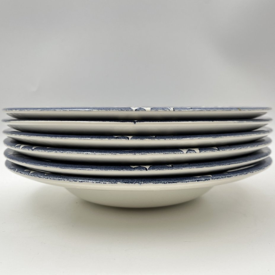 Набор из 6-ти суповых тарелок, серия "Диккенс", English Ironstone Tableware (EIT)