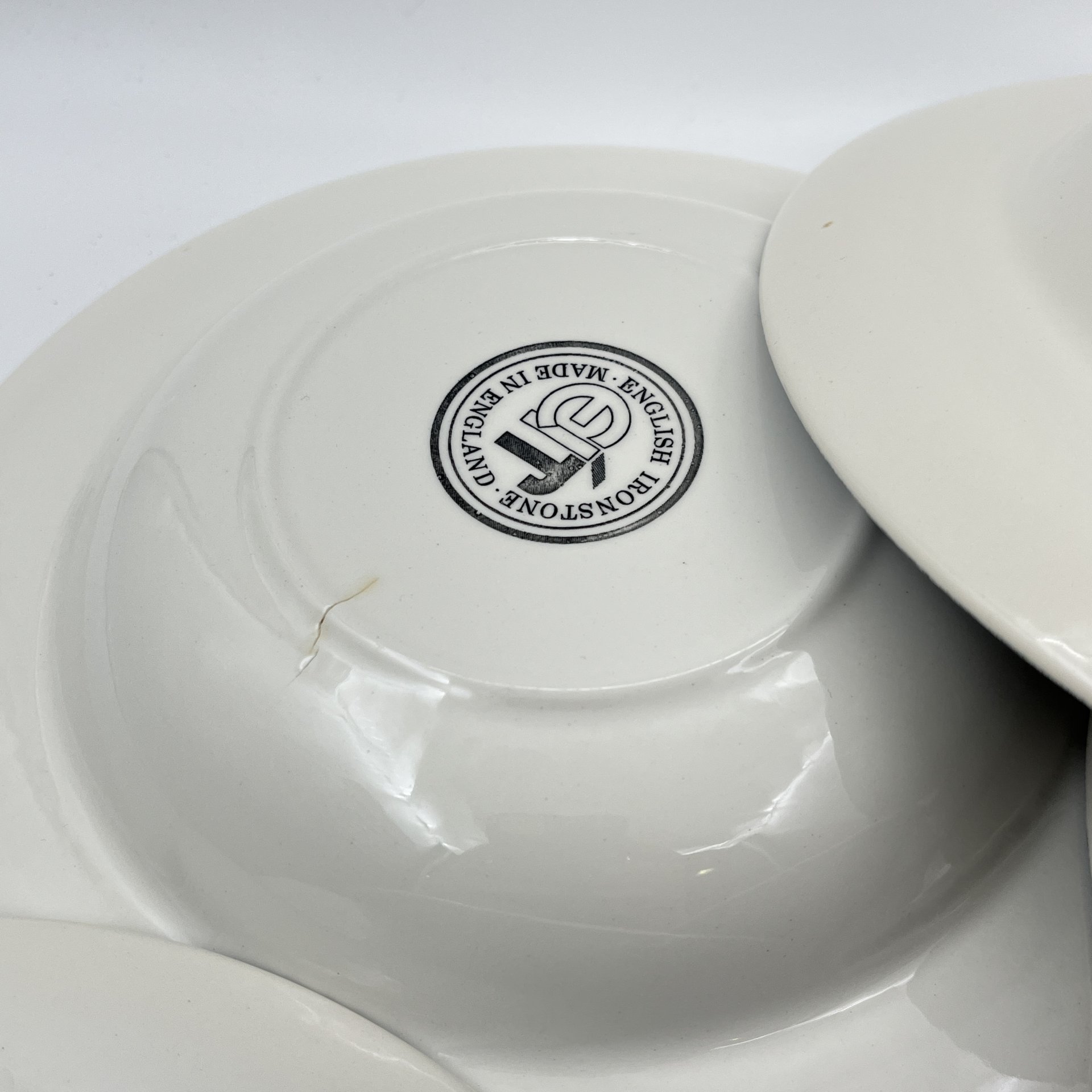 Набор из 6-ти суповых тарелок, серия "Диккенс", English Ironstone Tableware (EIT)