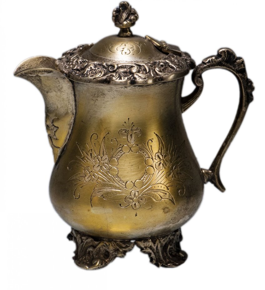 Сервиз кофейный, никель с посеребрением, Западная Европа, 1940-1980 гг.
