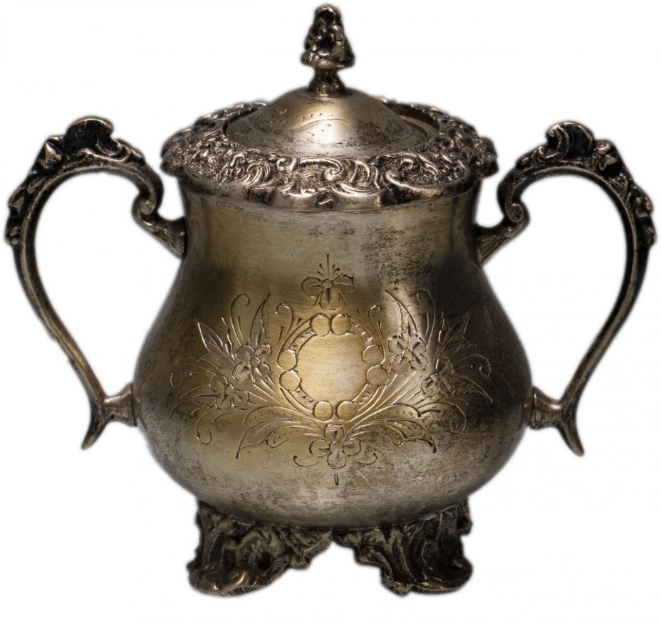 Сервиз кофейный, никель с посеребрением, Западная Европа, 1940-1980 гг.