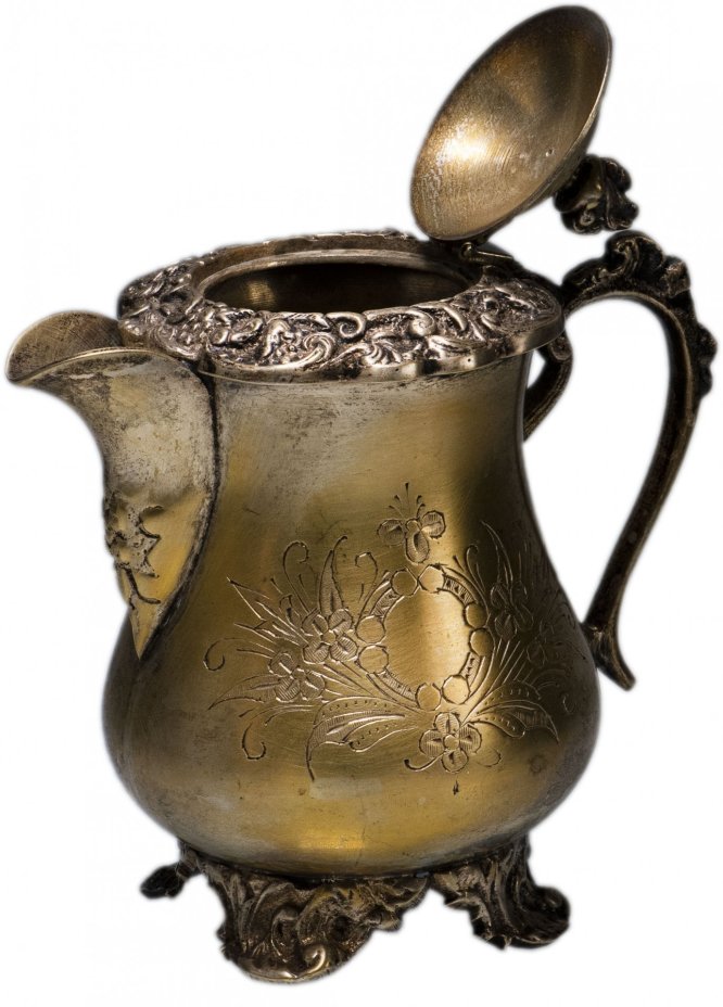 Сервиз кофейный, никель с посеребрением, Западная Европа, 1940-1980 гг.