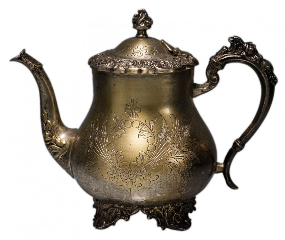 Сервиз кофейный, никель с посеребрением, Западная Европа, 1940-1980 гг.