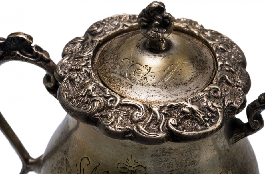 Сервиз кофейный, никель с посеребрением, Западная Европа, 1940-1980 гг.
