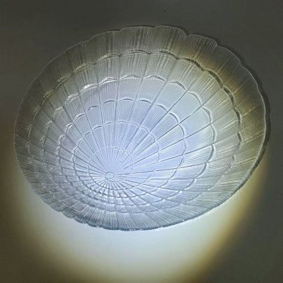 Блюдо для подачи закусок "Atlantis", стекло, пресс, Pasabahce, Турция, 2000-2015 гг.