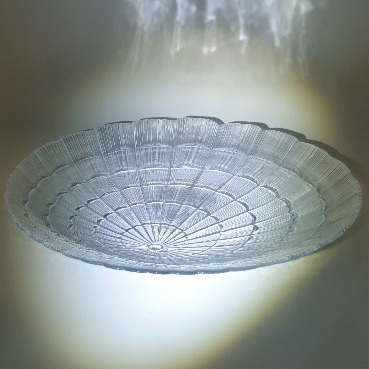 Блюдо для подачи закусок "Atlantis", стекло, пресс, Pasabahce, Турция, 2000-2015 гг.