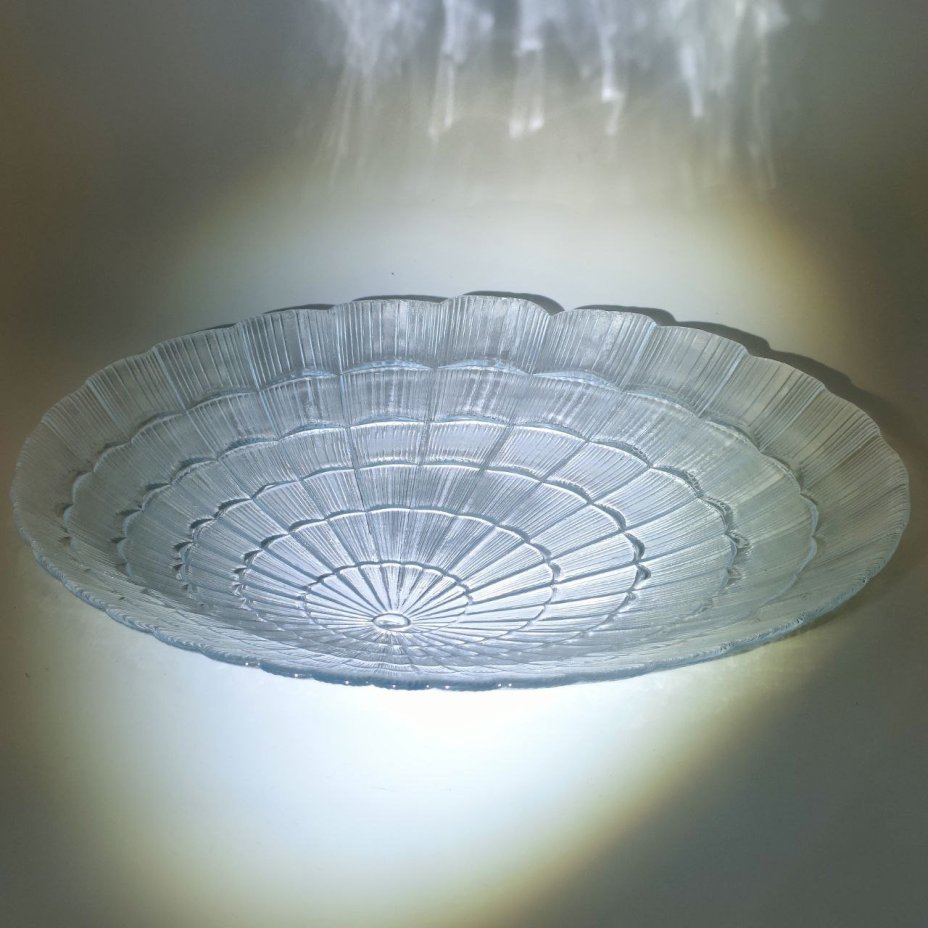 Блюдо для подачи закусок "Atlantis", стекло, пресс, Pasabahce, Турция, 2000-2015 гг.