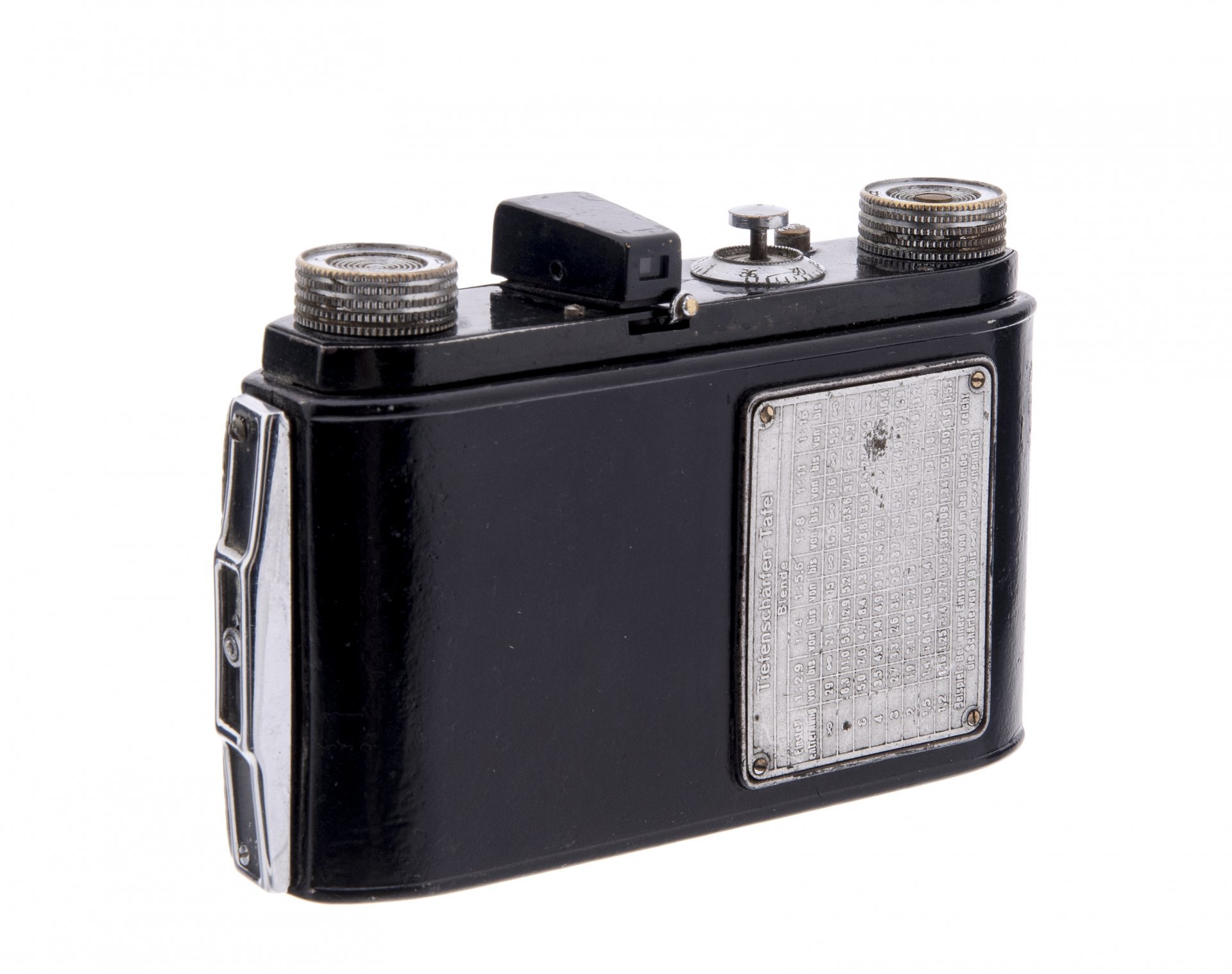 Складной шкальный фотоаппарат "Welta Weltix" с объективом Steinheil Munchen Cassar 1:2.9 f=5 cm, металл, компания Welta, Германия, 1935-1960 гг., Welta