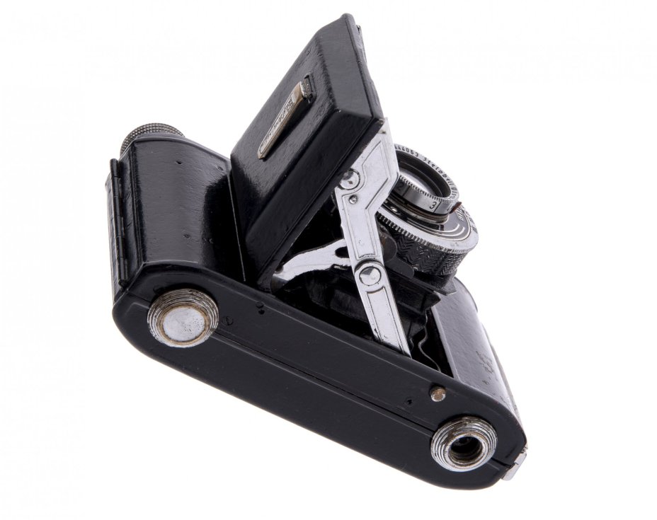 Складной шкальный фотоаппарат "Welta Weltix" с объективом Steinheil Munchen Cassar 1:2.9 f=5 cm, металл, компания Welta, Германия, 1935-1960 гг., Welta