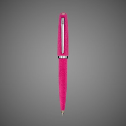 Шариковая ручка Aurora Style Velvet Pink CT, в подарочной коробке, Материал ткани: бархат, велюр, хром