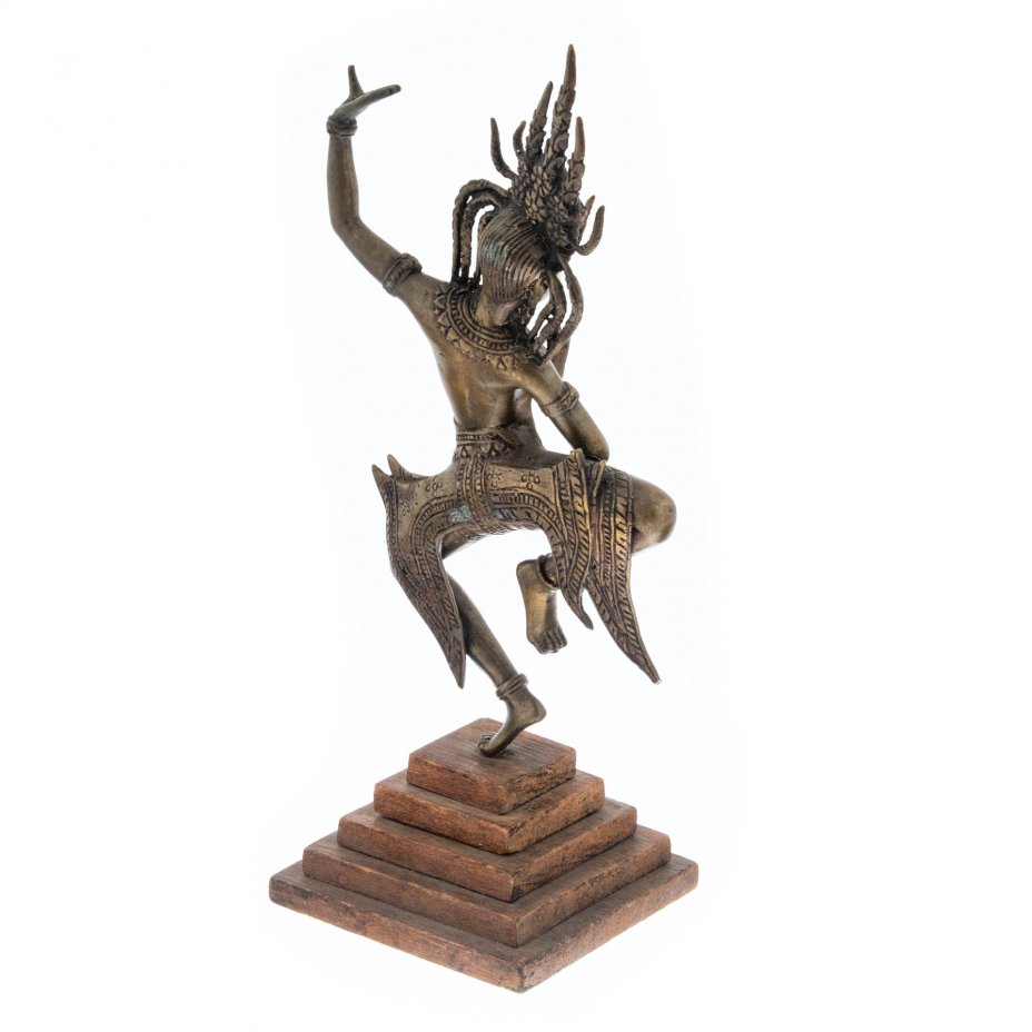 Статуэтка "Танцовщица", бронза, дерево, литье, Азия, 1970-1990 гг.