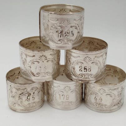 Набор колец для салфеток на 6 персон