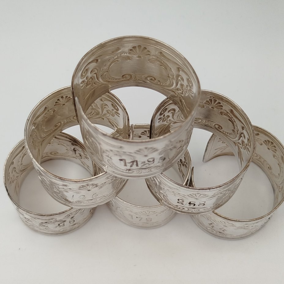 Набор колец для салфеток на 6 персон