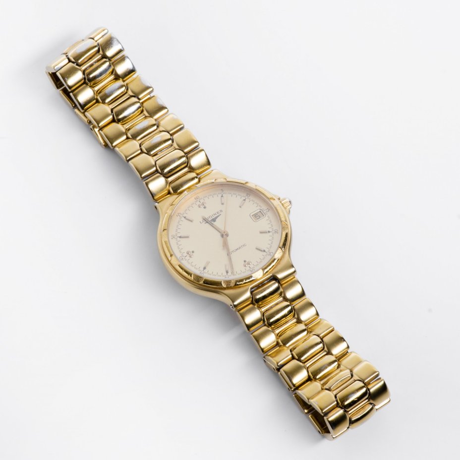 Часы наручные "Longines Conquest L1.620.2 Automatic", сталь, позолота, сапфировое стекло, Longines, Швейцария, 1990-1999 гг., Longines