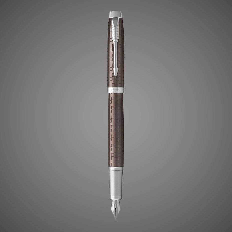 Перьевая ручка Parker IM Premium Brown CT, Металлы: алюминий крашеный