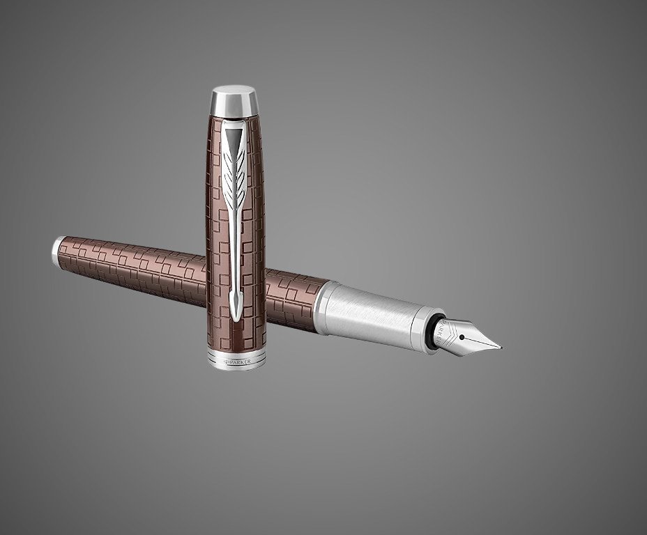 Перьевая ручка Parker IM Premium Brown CT, Металлы: алюминий крашеный