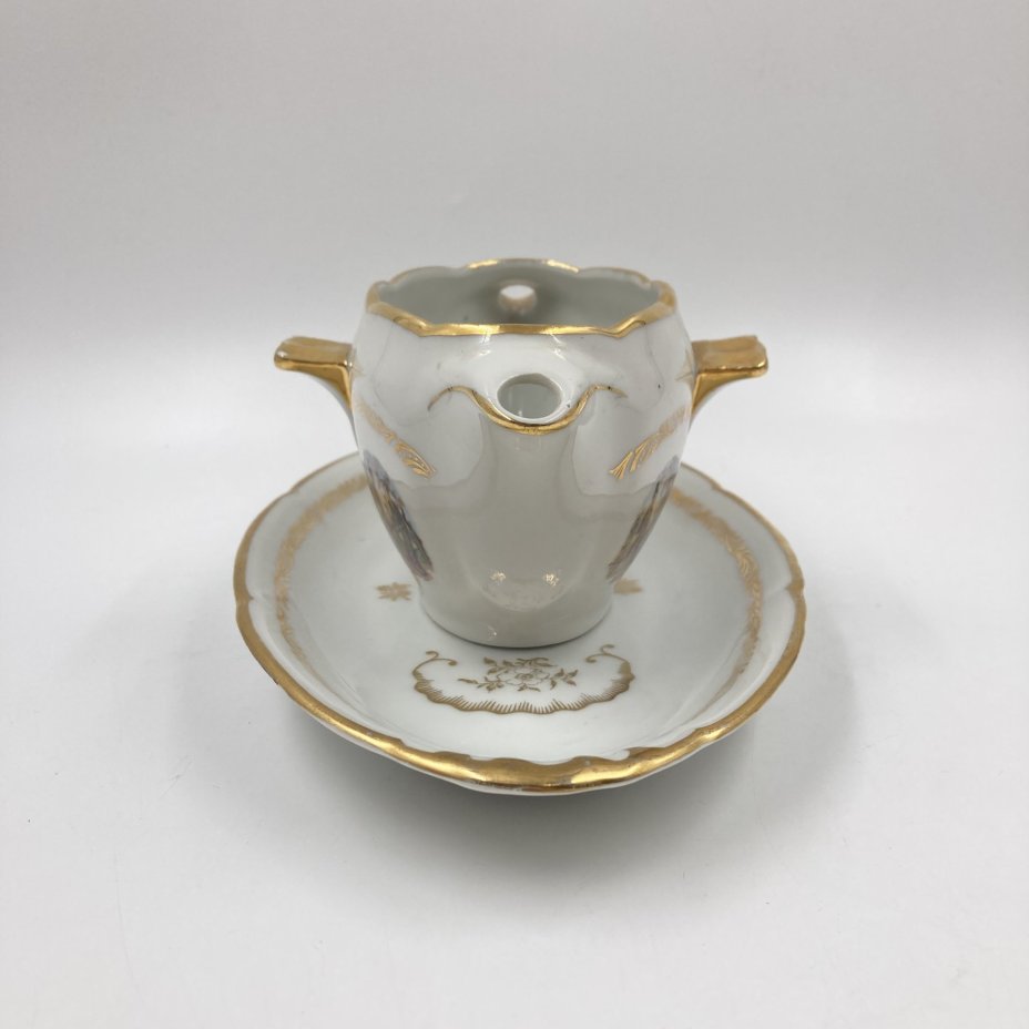 Соусник и тарелка, Limoges, фарфор, 1980-2000 гг.