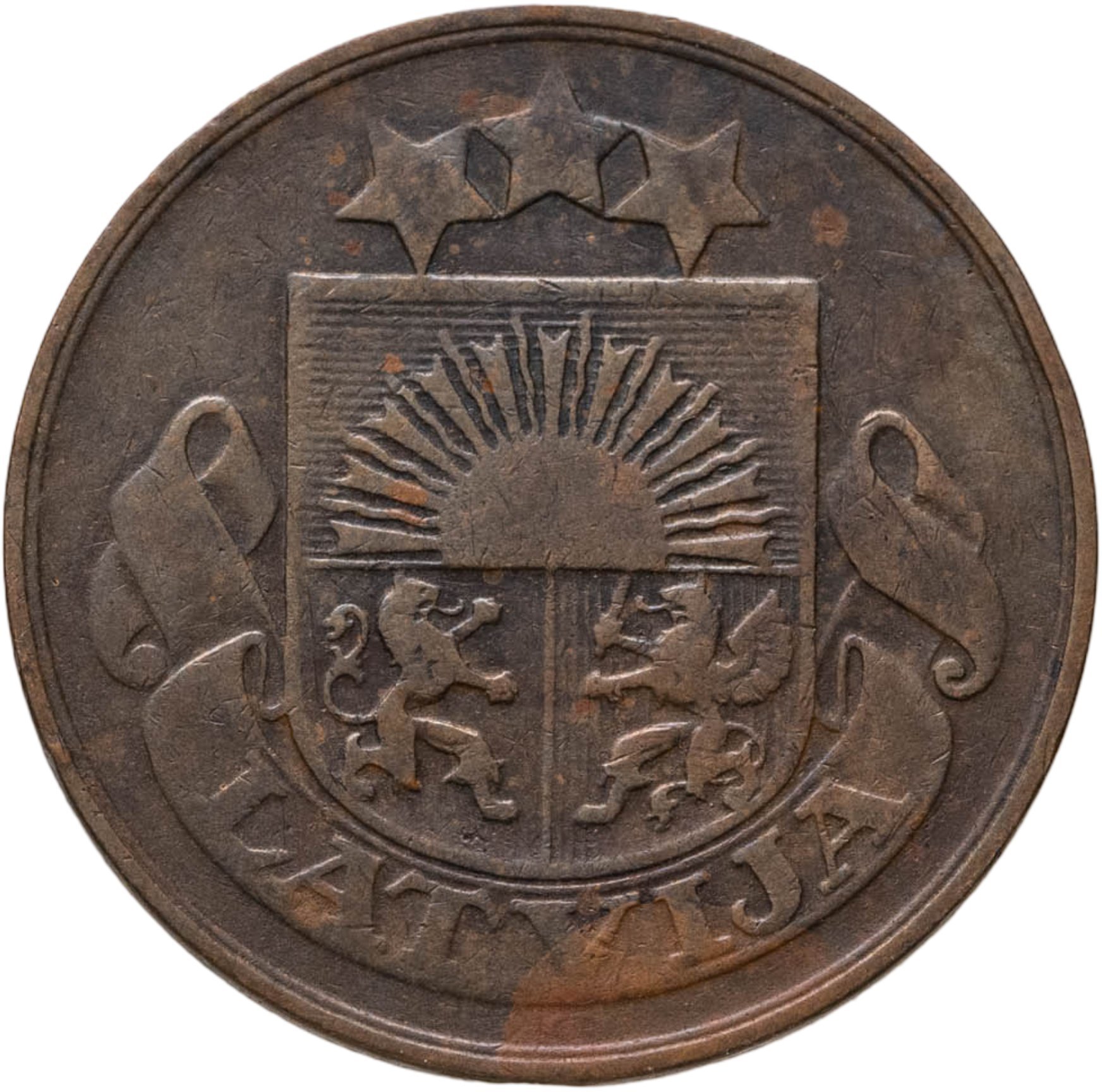 Латвия 5 сантимов (santimi) 1922