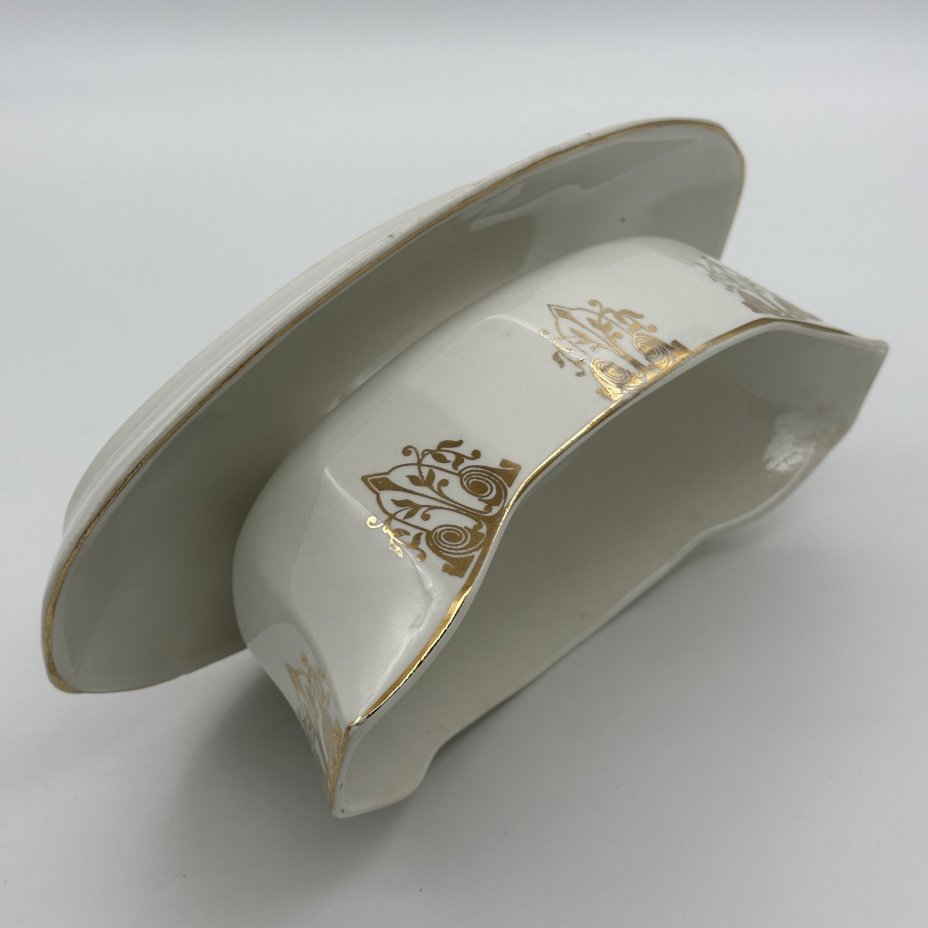 Соусник лаконичной формы, украшенный орнаментом в стиле ар-деко, Imperiale et Royale Nimy
