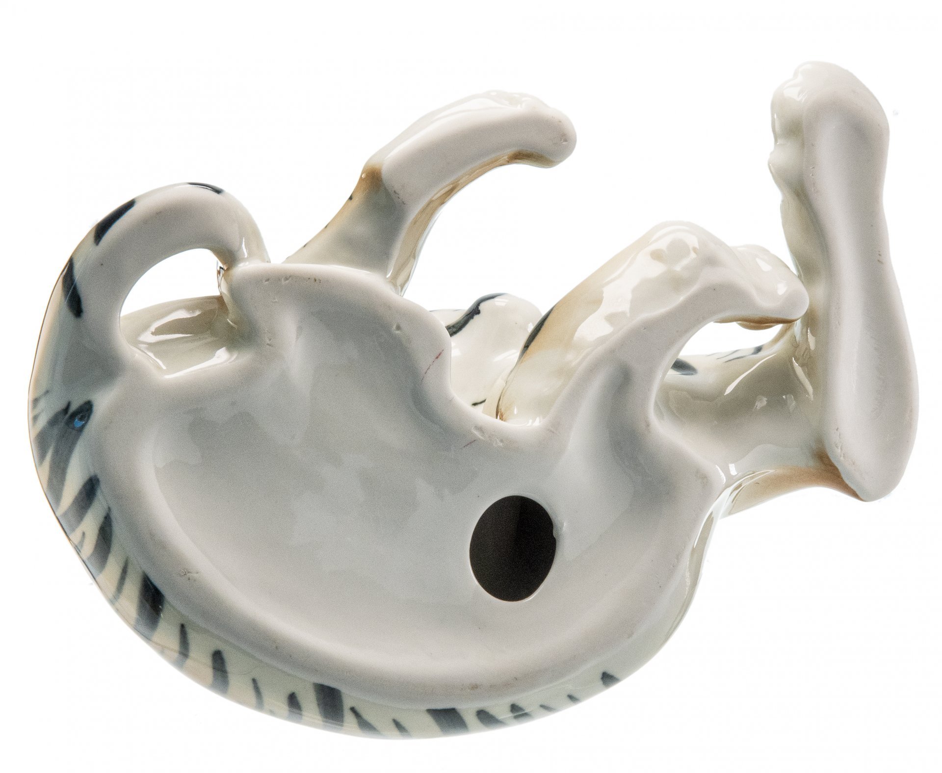 Статуэтка "Тигр", фарфор, Ленинградский фарфоровый завод ("ЛФЗ"), СССР, 1960-1970 гг.