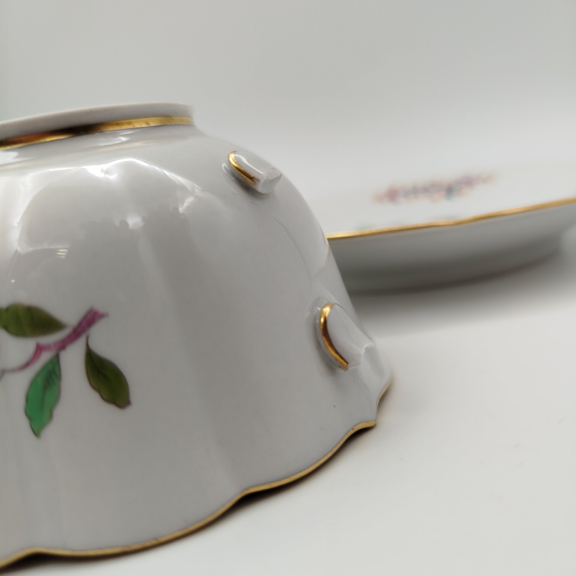 Пара чайная "Butterfly" (Бабочка), фарфор, роспись, золочение, Meissen (Мейсенский фарфор), Германия, 1950-1970 гг.