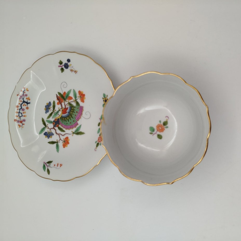 Пара чайная "Butterfly" (Бабочка), Meissen (Мейсенский фарфор)