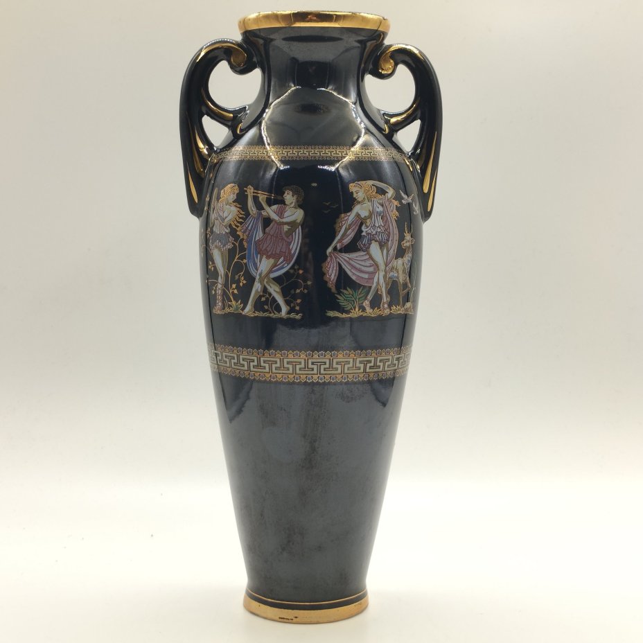 Ваза "Греция", Товарищество "Оріана", керамика, крытье, деколь, золочение, Украина, 2006 г.